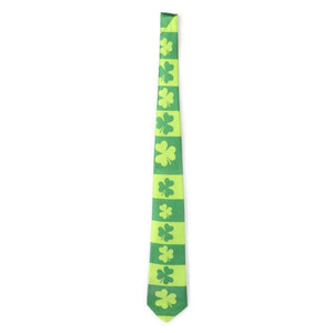 Men Tie Polyester Floral Skinny Necktie Slim Casual For Ireland Festival Theme